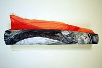 Relaciones ficticias III . Mixed media on paper. 60 x 80 x 22 cm 